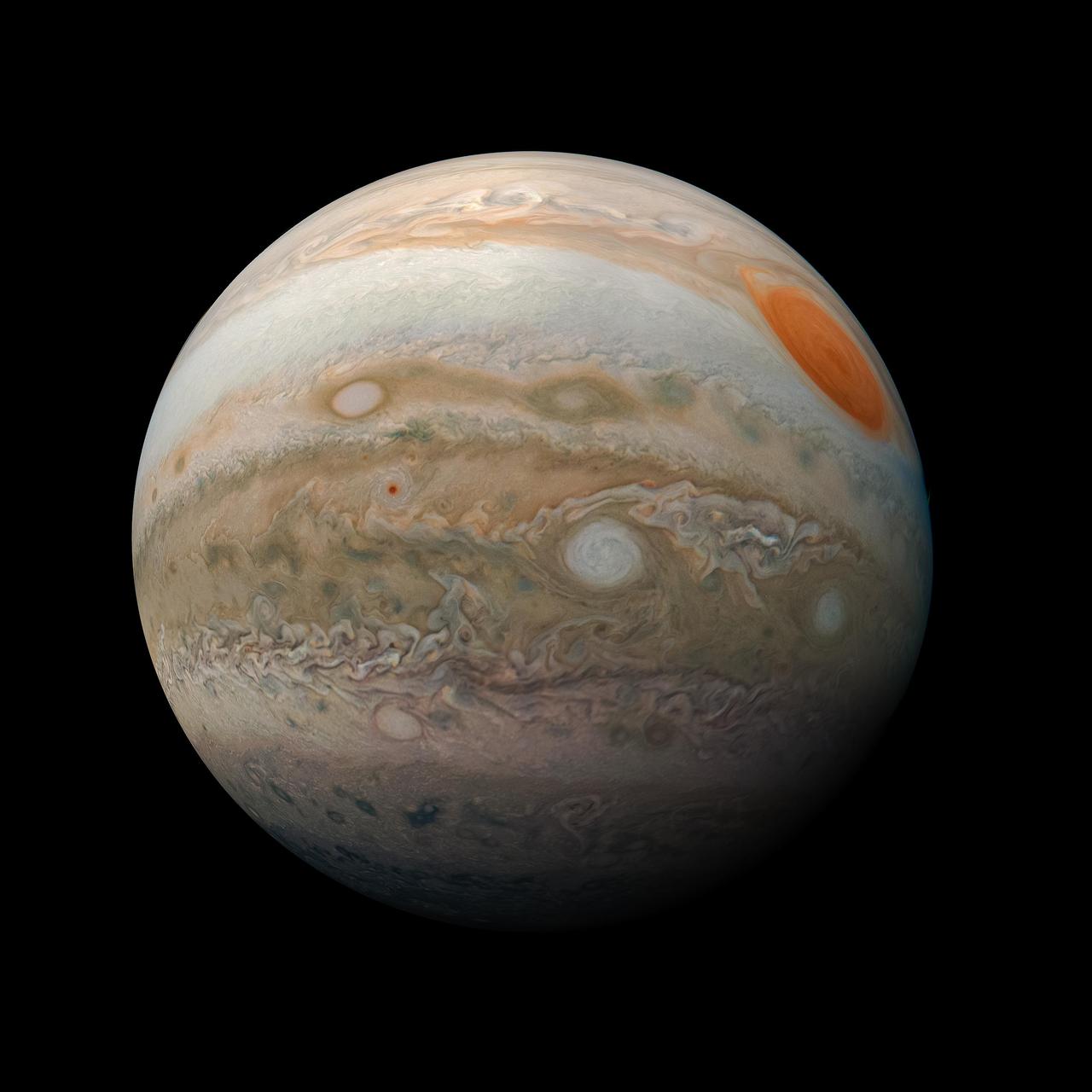 NASA image of Jupiter, bright in the sky that night